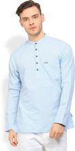 Peter England Men’s Straight Kurta – Light Blue