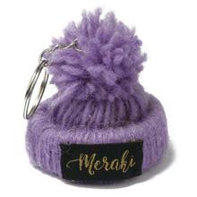 Purple Woolen Hat Designed Key Ring