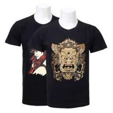 Cotton Printed T-Shirts For Men -Black