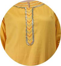 Yellow Gota kurti with Orange Lehenga Skirt By "Paislei"