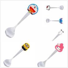 6 pcs Silicone Cartoon Children's Spoon Soup Coffee Spoon