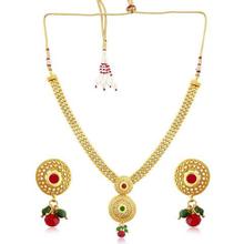 Sukkhi Cluster Gold Plated Necklace Set For Women