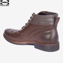 Caliber Coffee Lace Up Boots For Men (1115C)