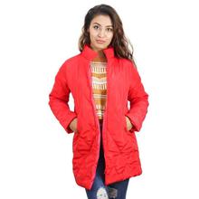 Red Zippered Down Jacket
