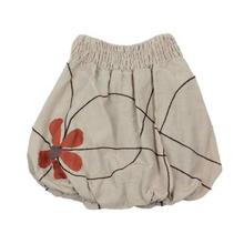 Floral Balloon Skirt For Girls (CSK3004) - Beige