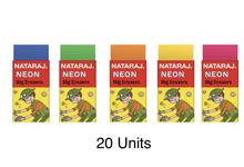 Nataraj Neon Big Eraser - 20 Units