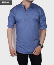 Men Fashion Summer Cotton Kurta Shirt