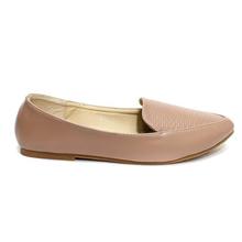 Textured Slip-On Ballet Flats For Women - 123-1-f