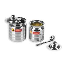 Sumeet Stainless Steel Oil and Ghee Pot Set - No. 2 350ML