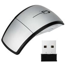 FashionieStore mouse 2.4GHz Foldable Arc Wireless Optical Mouse Mice + USB Receiver For PC Laptop