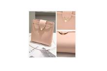 Faint Pink Pearl Lock Sling Bag For Women