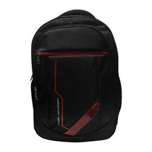 Black Nylon Unisex Laptop Backpack, 15.2"