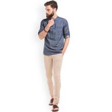 True Blue Men Blue Slim Fit Casual Shirt