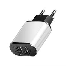 2 USB Charger 5V 2A EU Plug adapter Wall Mobile Phone Charger Portable Charge Micro Cable For Samsung Xiaomi Charging Tablet