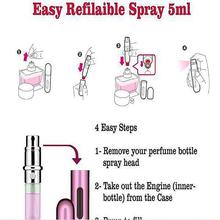 SALE - 5ml Refillable Mini Perfume Spray Bottle Aluminum
