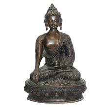 Black 13'' Lord Buddha Decorative Statue