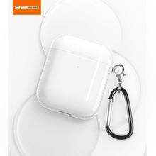 Recci Clear Protective Shockproof Case for AirPods 2 & 1 with Keychain