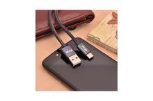 PTron Indigo USB To Type C Data Cable Jeans Cloth Sync Charging Cable For All Type C Smartphones