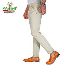 Virjeans Stretchable Cotton Skinny Choose Pants For Men OFF White- (VJC 680)