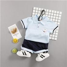 Baby Boys Summer Clothes Set Cotton 2018 Toddler Suits Short