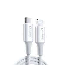 UGREEN USB-C to lightning M/M Cable rubber shell 1m(white)