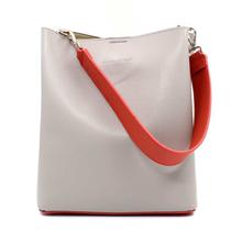 David Jones Beige/Red Two Toned Handbag For Women