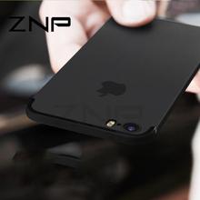 ZNP Luxury Back Matte Soft Silicone TPU Case For iPhone 6 6s 7 Plus 8 Cases Full Cover For iPhone 7 8 Plus 6 6s Phone Case p30