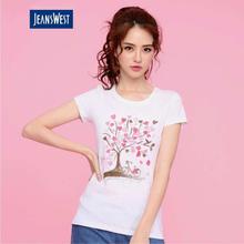 JeansWest BLE WHITE T-shirt For Women