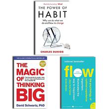 Reader's Pack of 3 (The power of habit, The magic of thinking big and flow: the psychology of optimal experience)