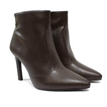 Vizzano Dark Brown Pencil Heel Ankle Boots For Women - 3049.113