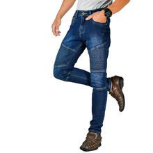 Virjeans Stretchy Ripped Design Biker Denim Choose Pant (VJC 701)Dark  Blue