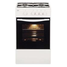 Beko CG 41000G 4 Gas Burner Free Standing Oven - (White/Black)