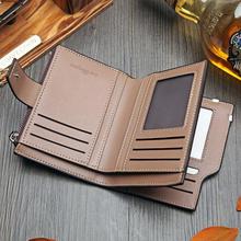 NO.ONEPAUL Vintage Men's Short Wallet Men Genuine Leather