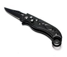Mini Foldable Lock System Outdoor knife for camping Outing - BLACK