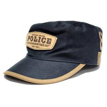 Police G8 Contrast Piping Cap For Men- Black