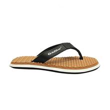 Gold/Black Casual Rubber Slippers For Men - GSFF 04