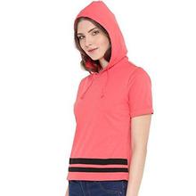 GRITSTONES Hooded Half Sleeve Top GSWHODTP1906