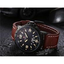 NF9028 Date/Day Function Analog Watch for Men - Brown