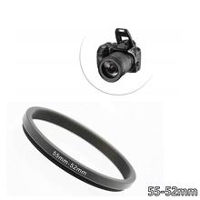 55mm-52mm Anodized Aluminium Step Down Lens Filter Ring Adapter