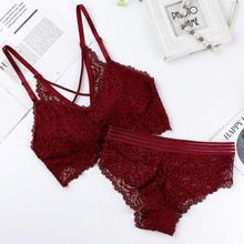 Sexy Bra Lace Briefs Set Summer Tank Top Bottoming Underwear