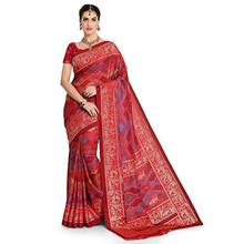 SAREE MALL Women'S Art Silk Saree With Blouse Piece