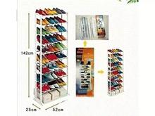 Multicolored 10 Tiered Shoe Rack Organizer