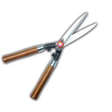 10" Chromium Wooden Handle Hedge Scissor Simplex