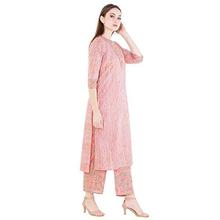 Harshana Women's Cotton Printed Kurta With Palazzo Set