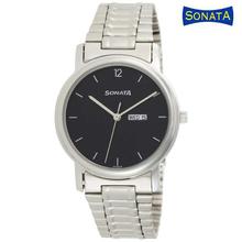 1013SM04 Black Dial Analog Watch For Men