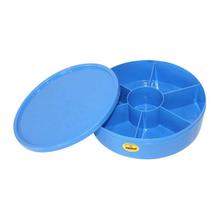 GEM Plastic Round 7 Sectioned Spice (Masala) Box