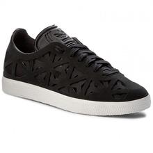 Kapadaa: Adidas Black Gazelle Cutout Sneakers For Women- BY2959