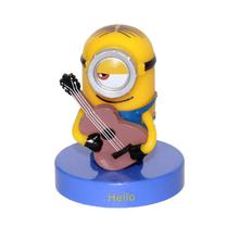 Yellow/Blue Plastic  Minion Playing Guitar Toy For Kids