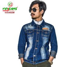 Virjeans Denim (Jeans) Non-Stretchable Jacket For Men (VJC 682) Dark Blue