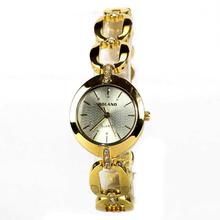 Bolano B1458 Silver Dial Analog Watch For Women- Golden